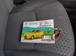 รถมือสอง MITSUBISHI MIRAGE ปี 2012 สีแดง